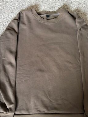 lululemon athletica Men's Steady State Brown Crewneck Sweatshirt